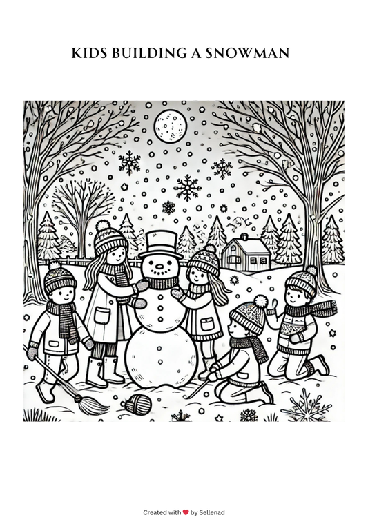 Winter Wonderland Coloring Book – 20 Pages - Instant Download