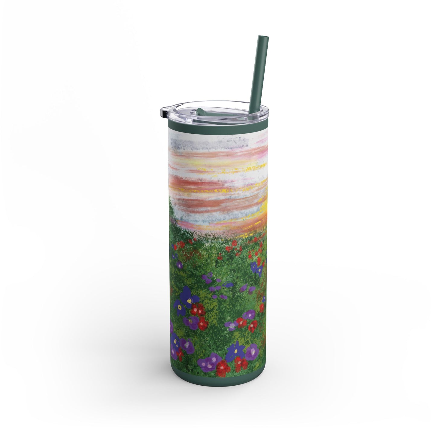 Wild Bloom “Floral Sunset” 20 oz Skinny Tumbler