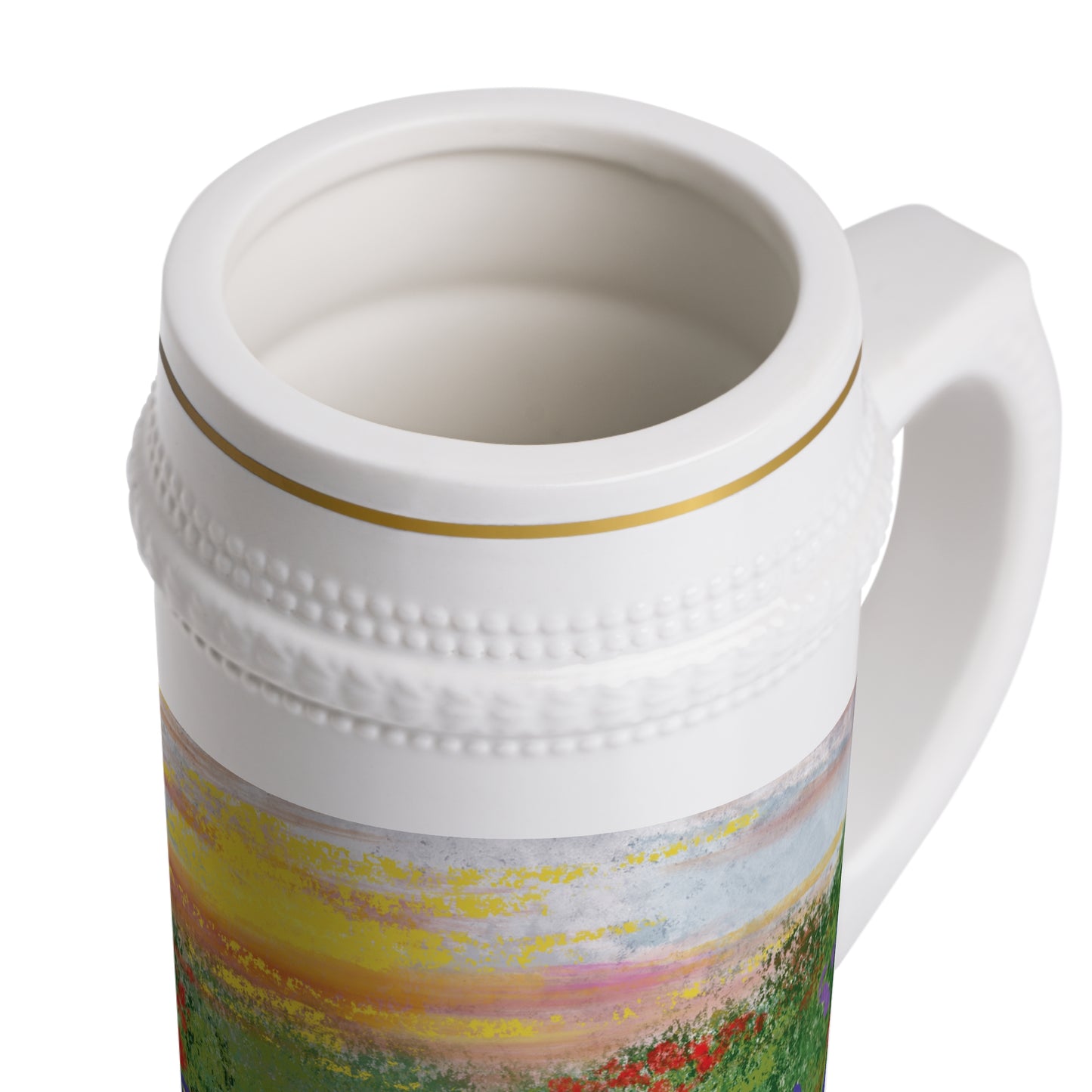 Wild Bloom “Sunset Vista” Ceramic Stein Mug