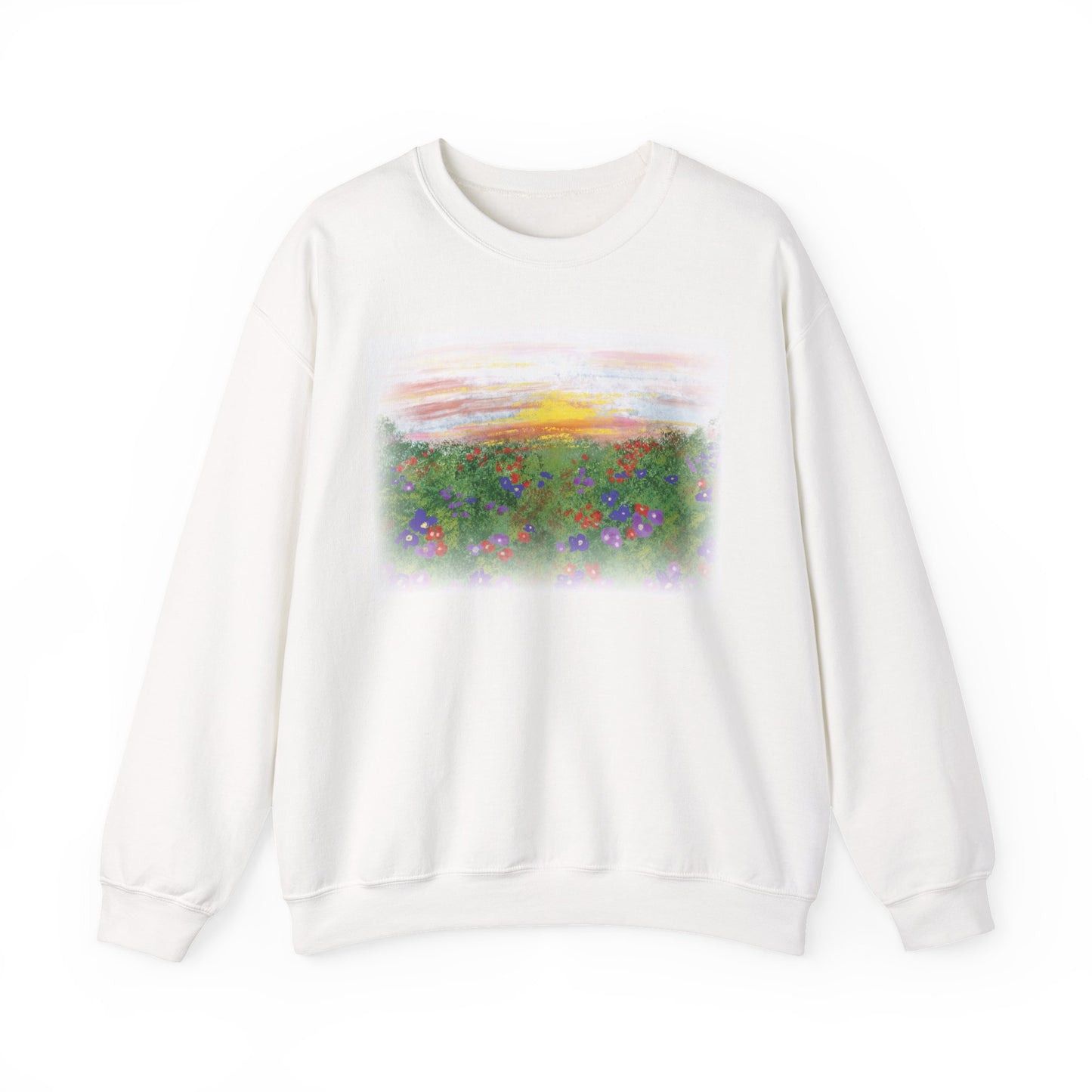 Wild Bloom Floral Crewneck Sweatshirt – Unisex Fit