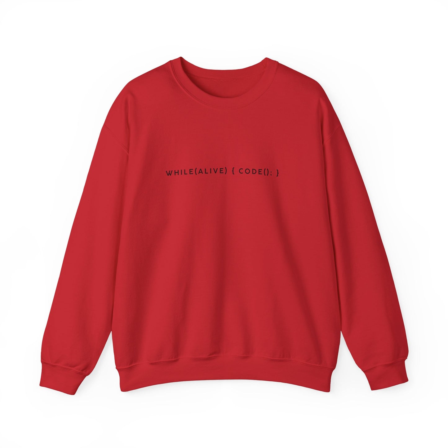 “while(alive)” Coding Sweatshirt – Unisex Heavy Blend Crewneck