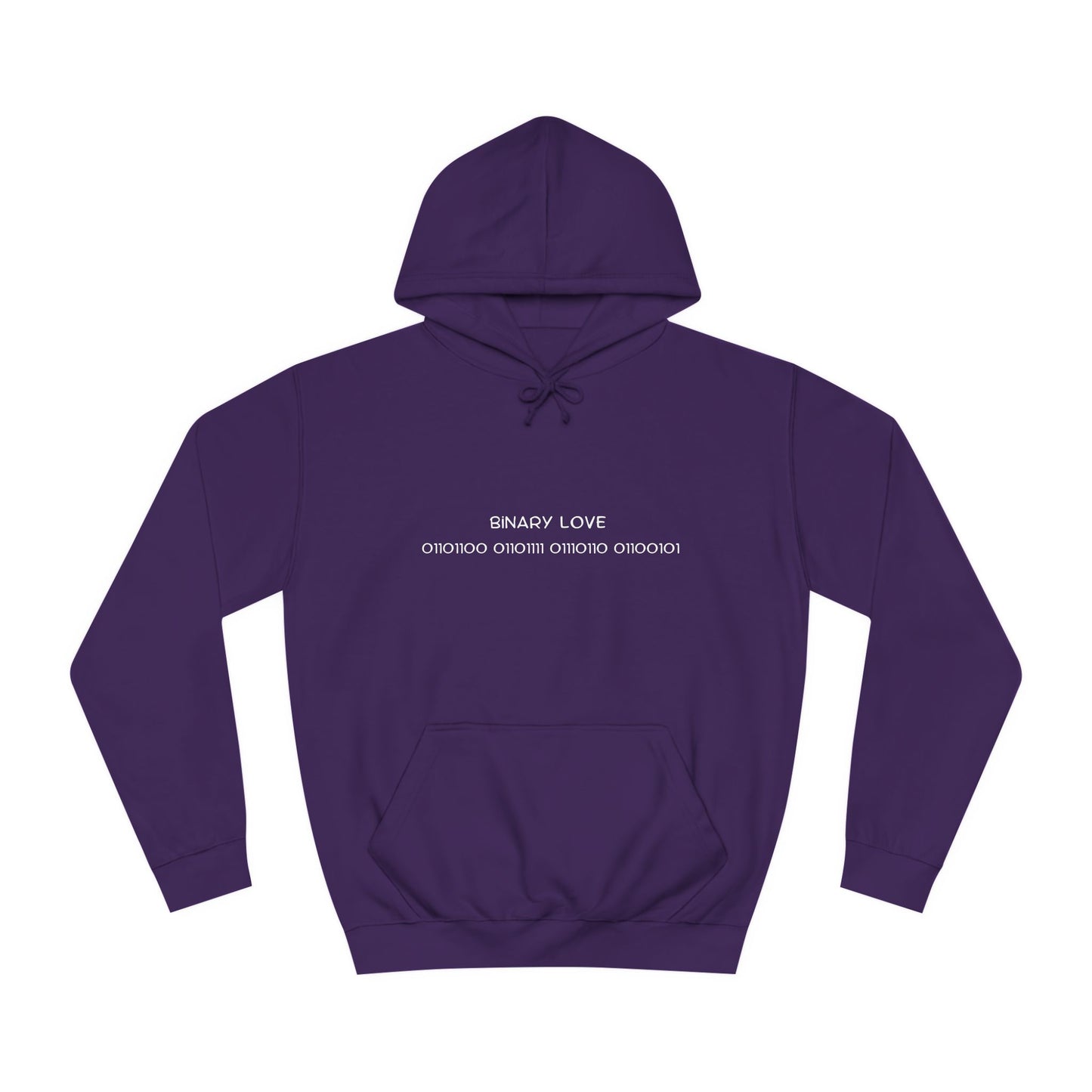 πΎ Binary for "LOVE" Hoodie β Geeky & Romantic for Programmers & Tech Couples