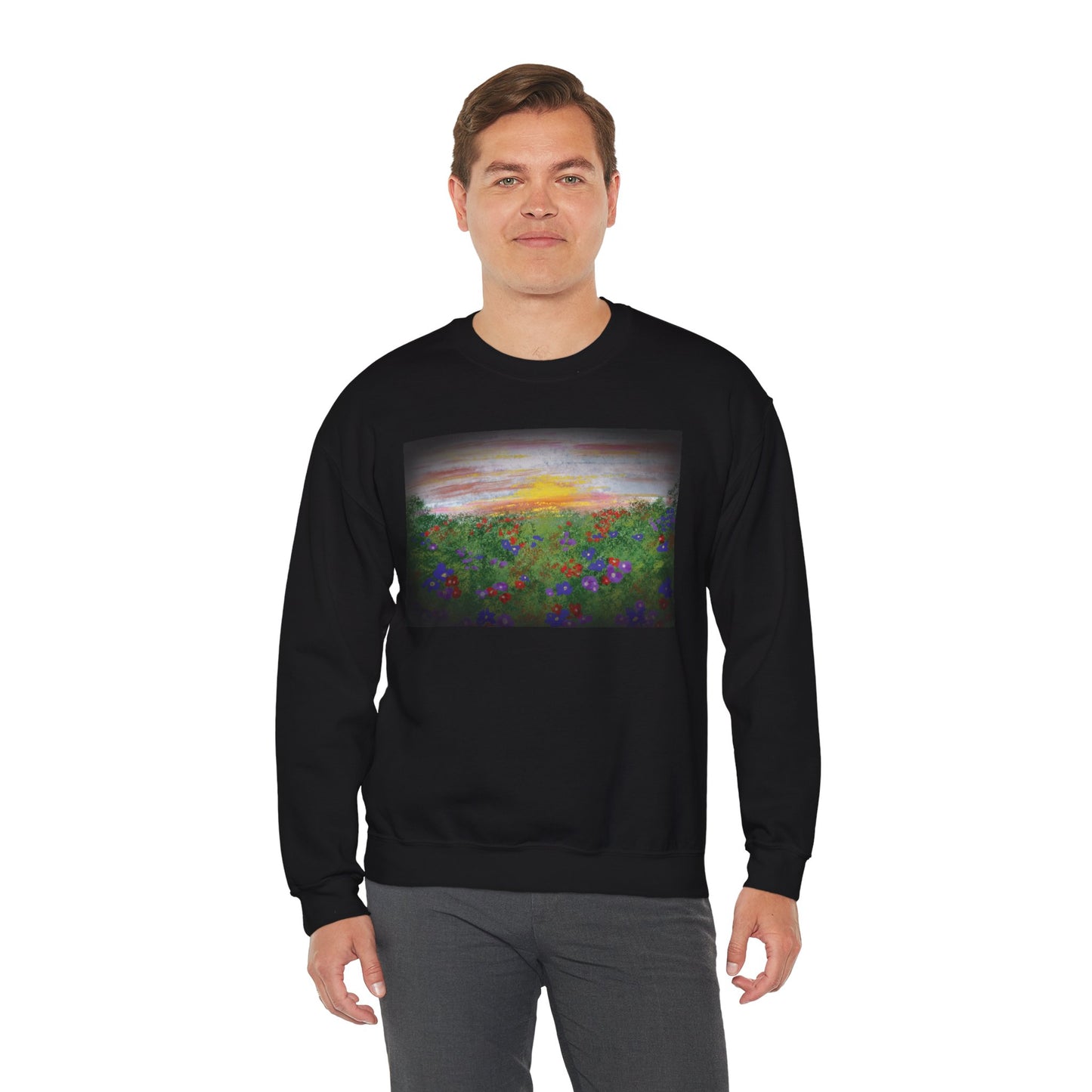 Wild Bloom Floral Crewneck Sweatshirt – Unisex Fit