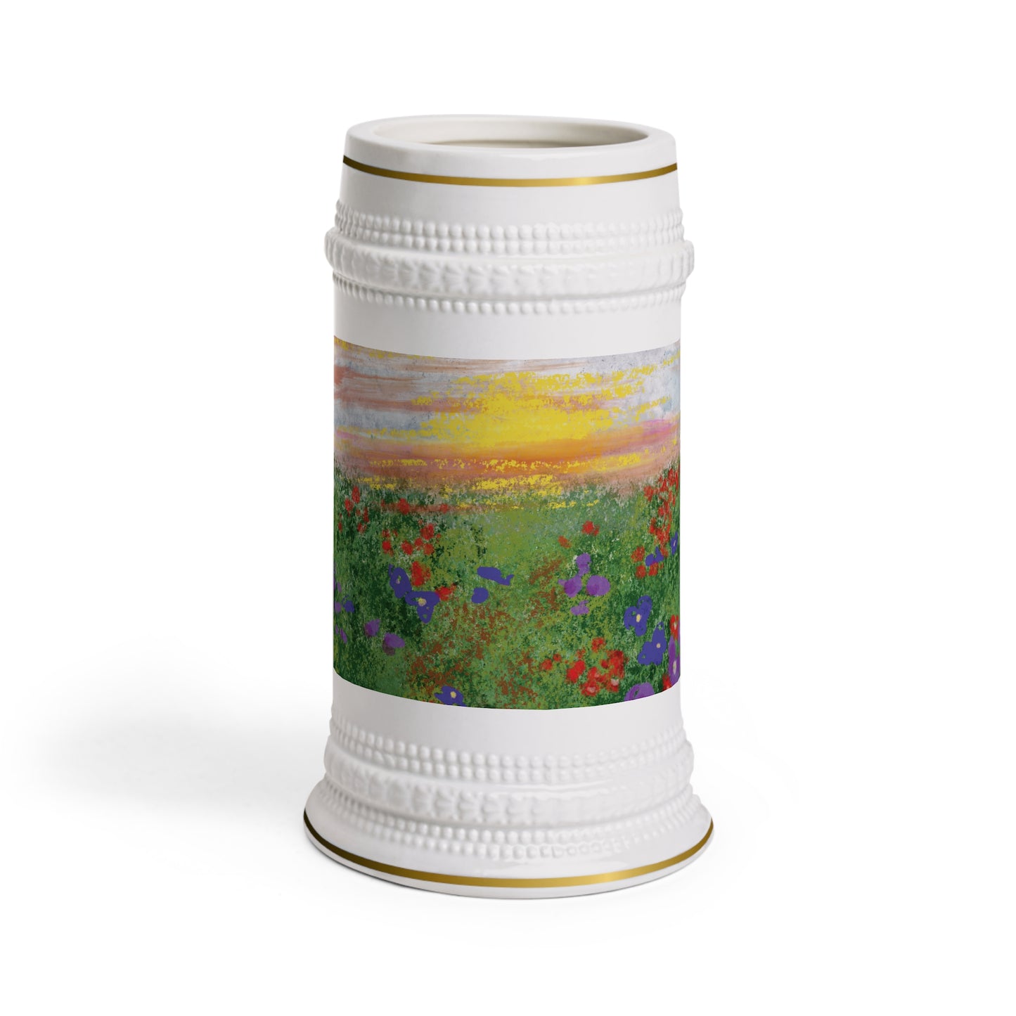 Wild Bloom “Sunset Vista” Ceramic Stein Mug