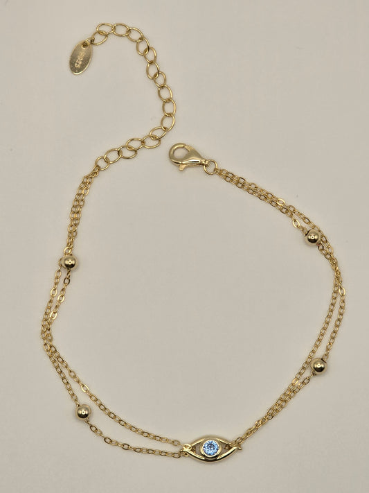 Protected. — Gold Eye Bracelet
