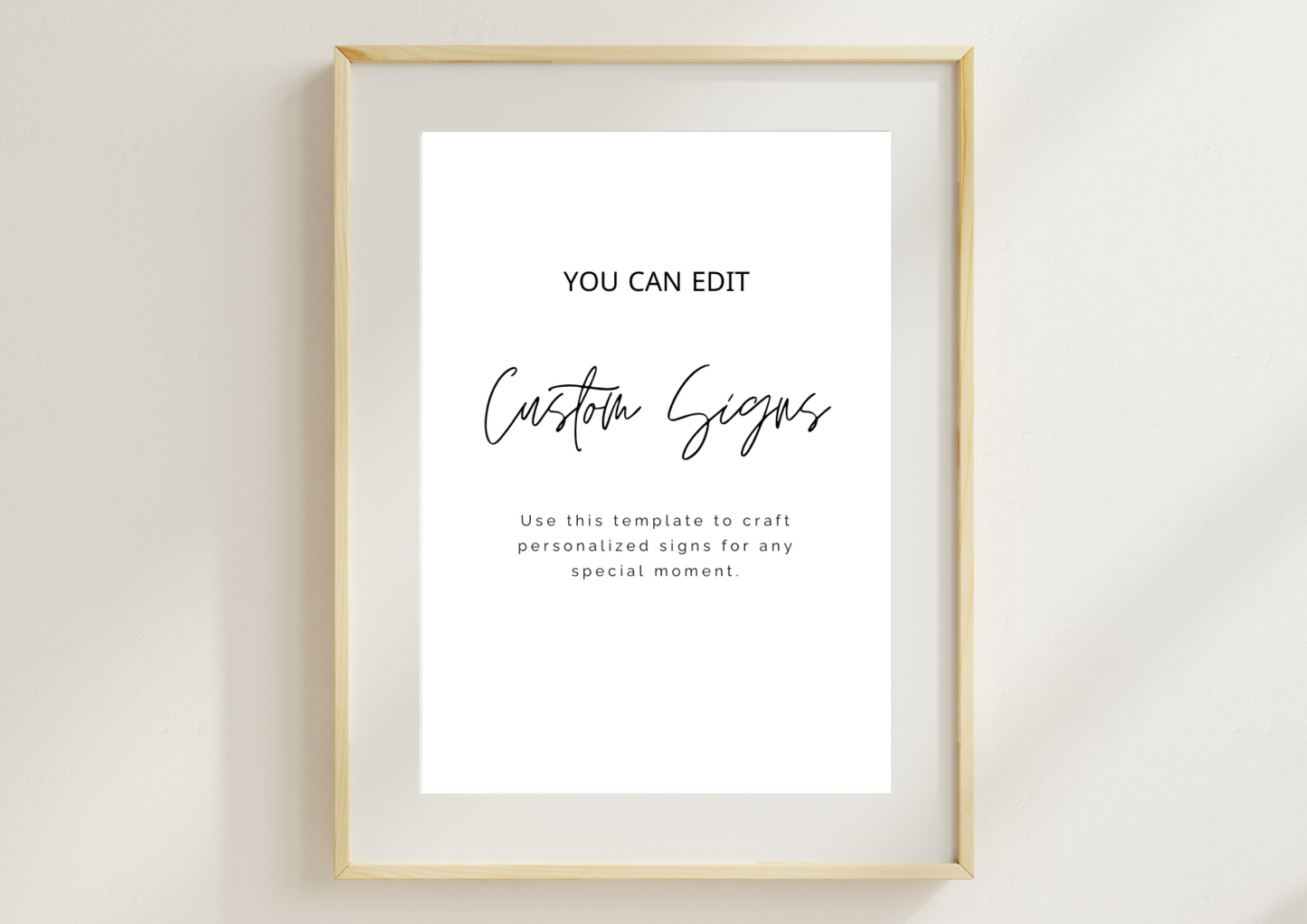 Editable Event Sign Template – Instant Download