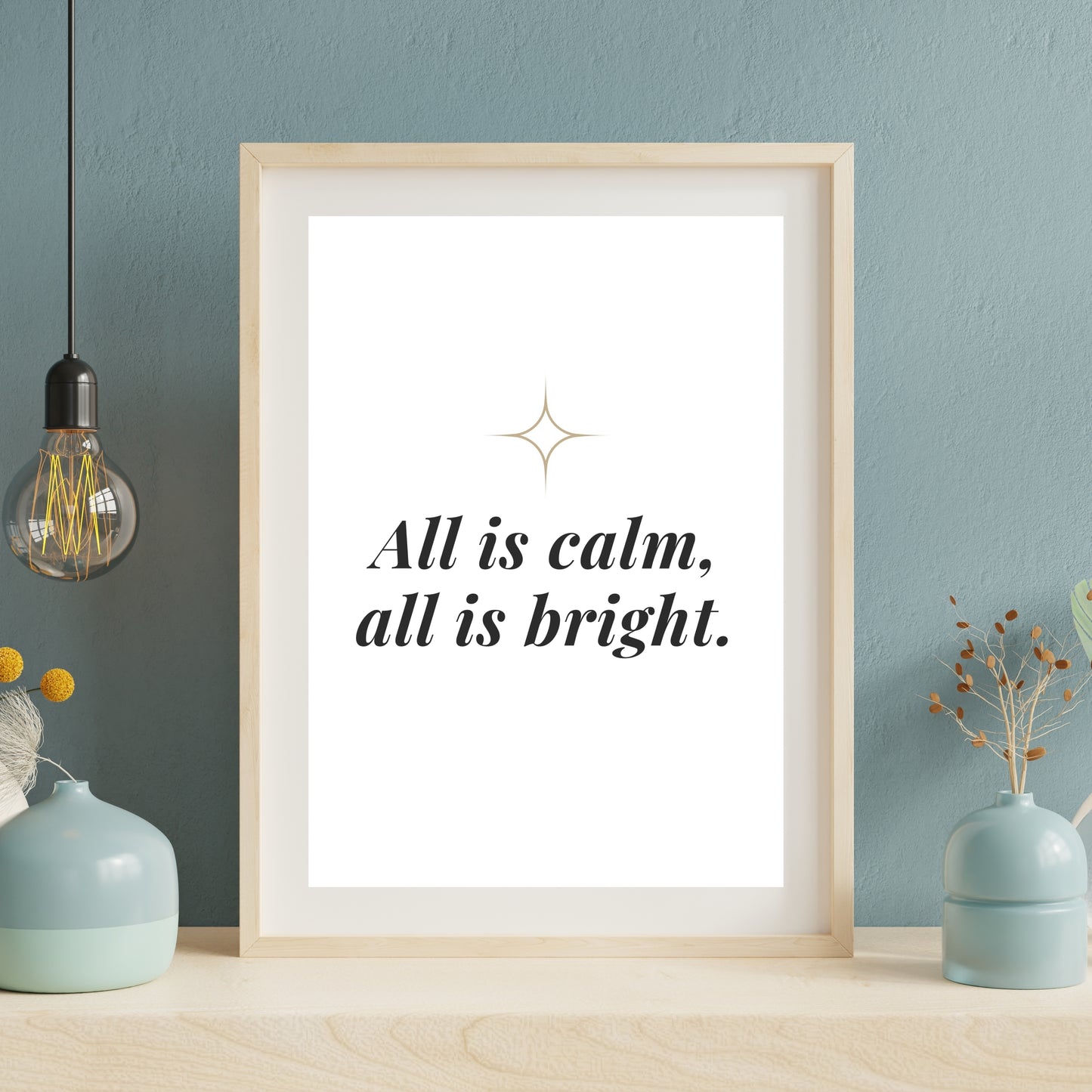Christmas Wall Art Bundle – 6 Digital Prints (Instant Download)
