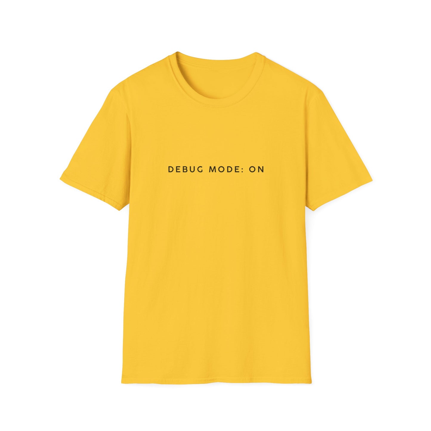 “Debug Mode: ON” Unisex Softstyle T‑Shirt – Geeky Coding Tee