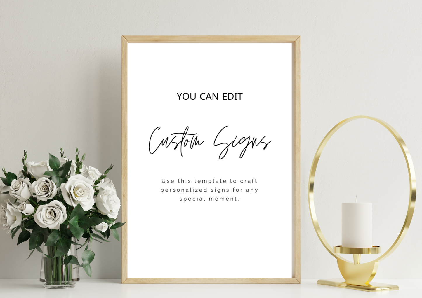 Editable Event Sign Template – Instant Download