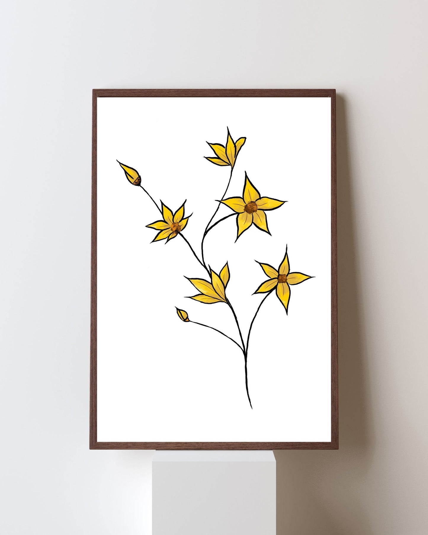 Boho Floral Wall Art Instant Download