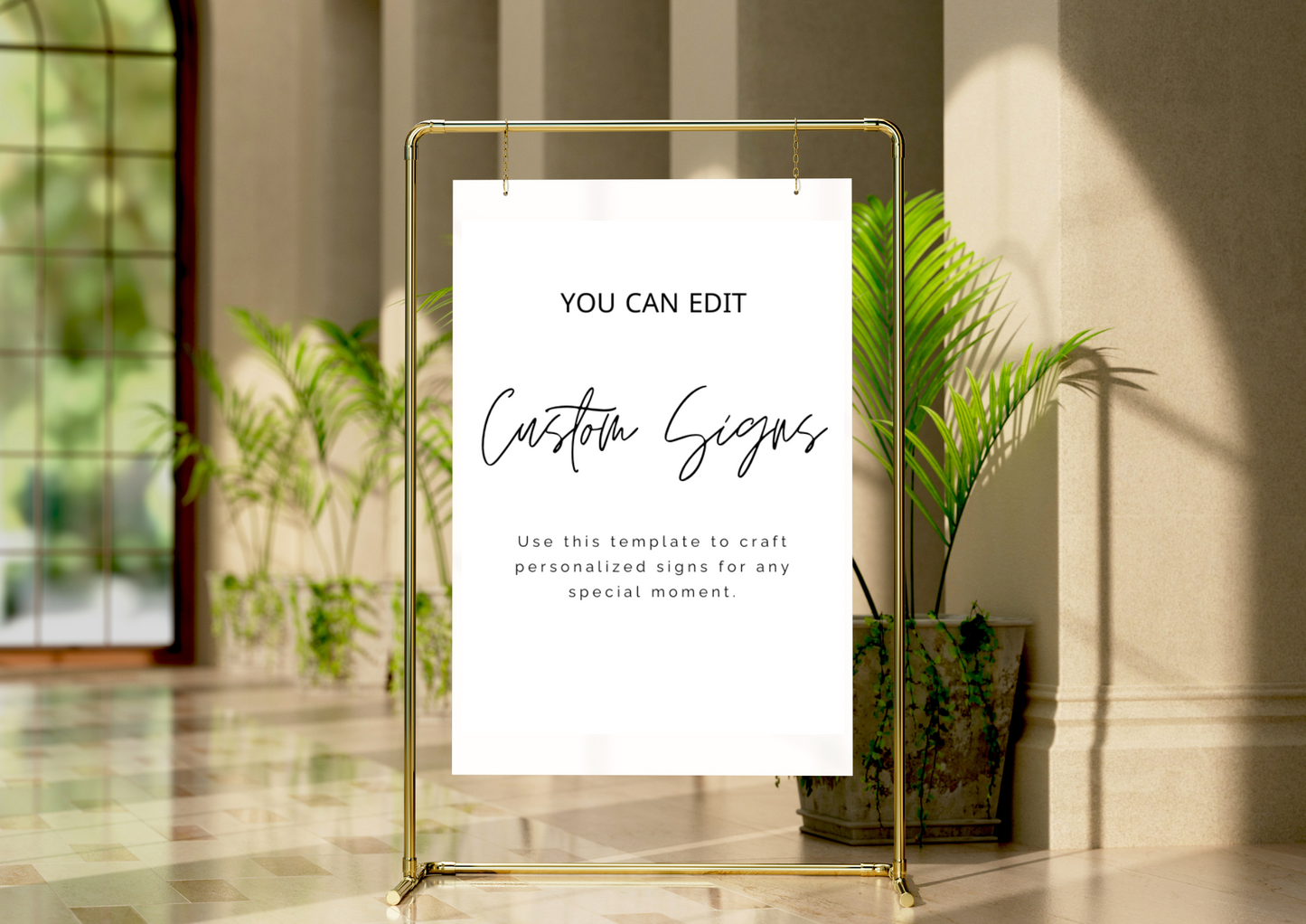 Editable Event Sign Template – Instant Download