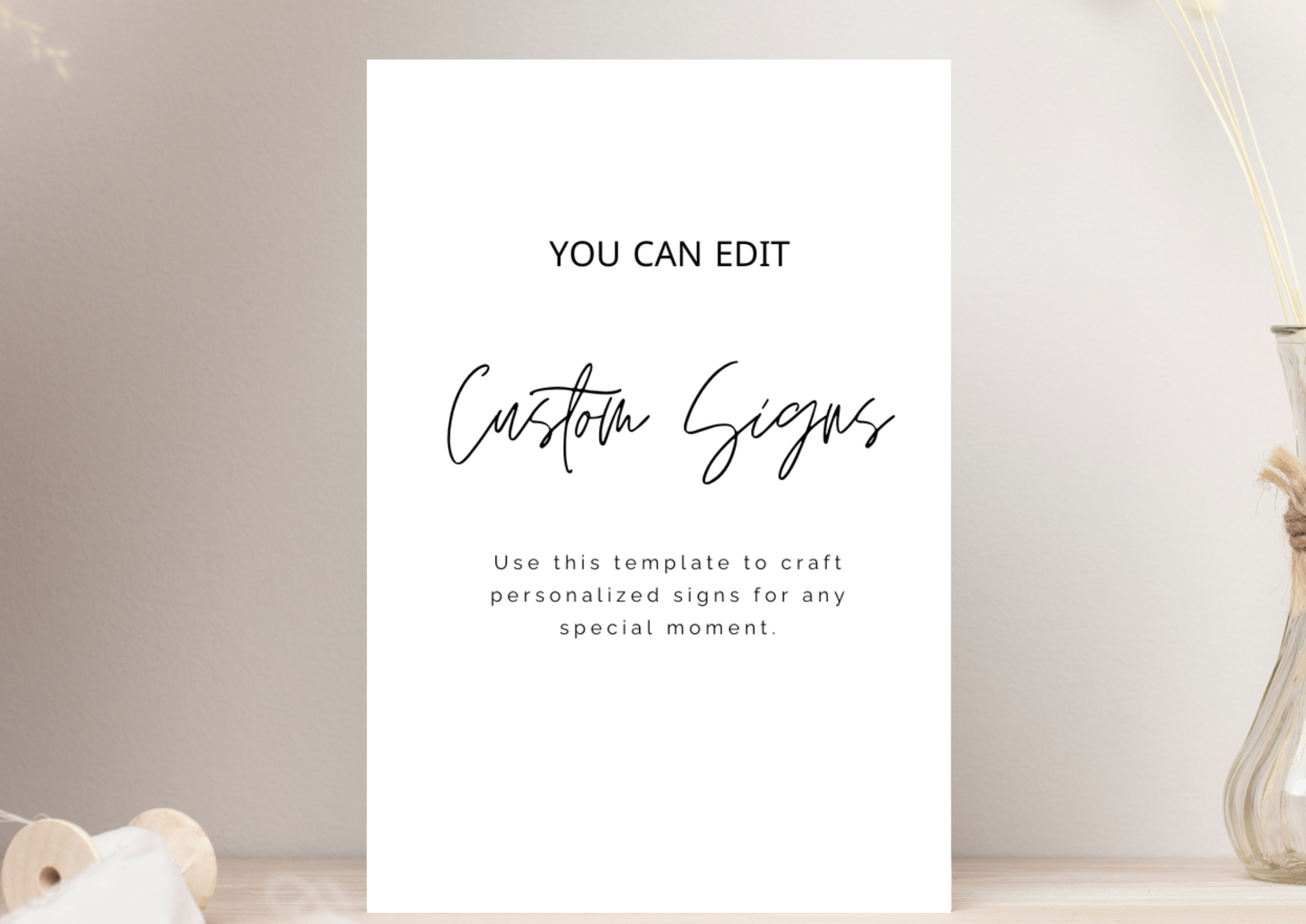 Editable Event Sign Template – Instant Download