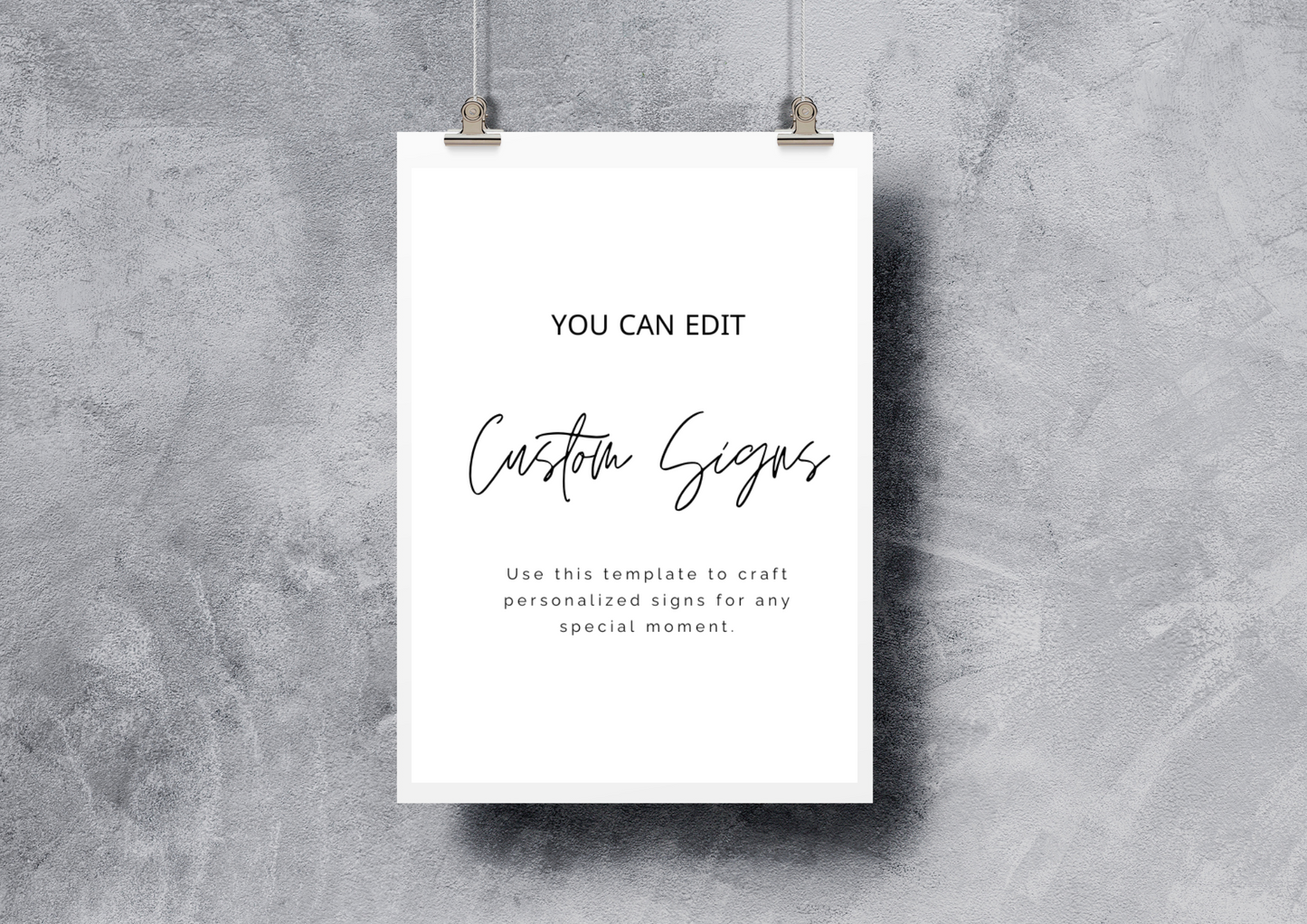 Editable Event Sign Template – Instant Download