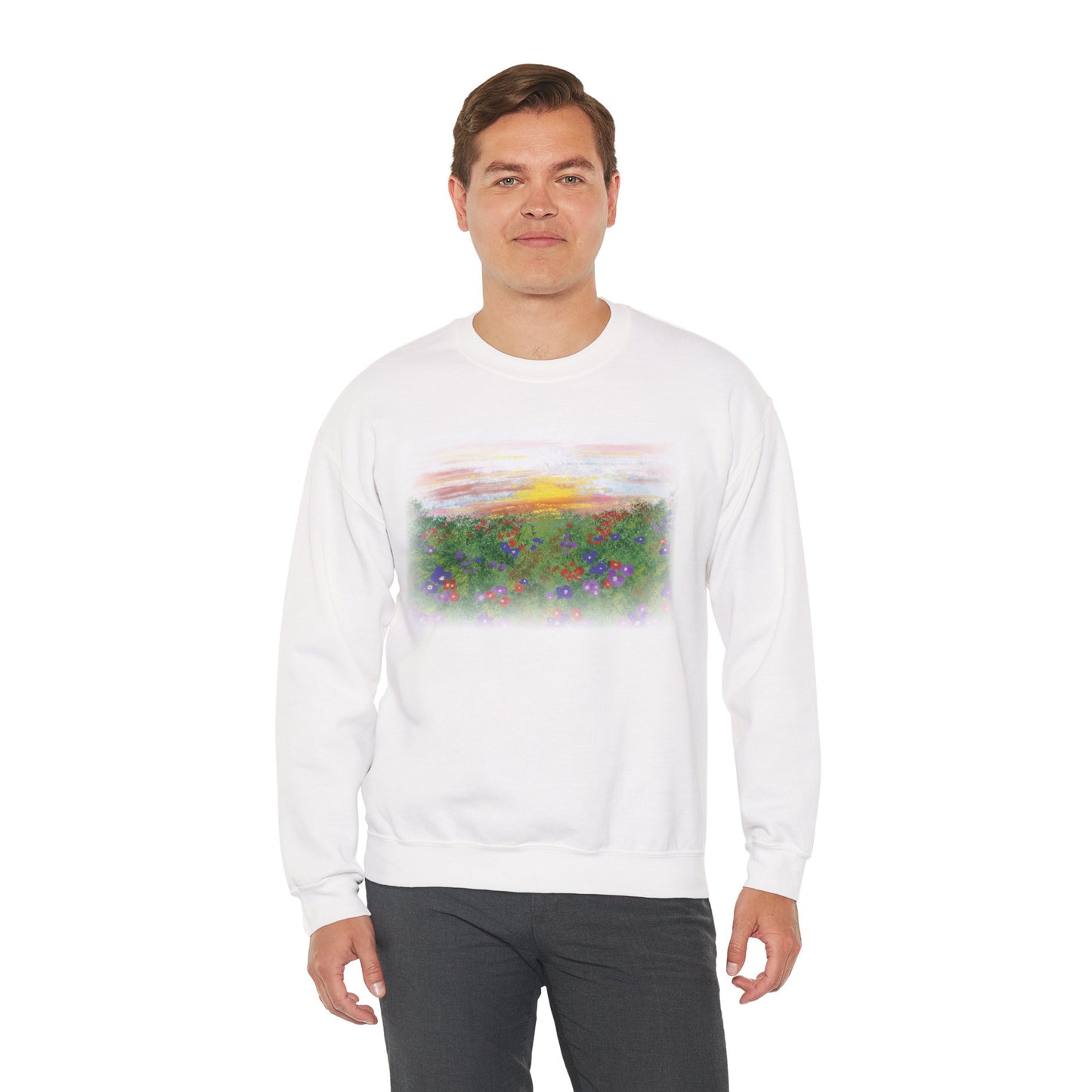 Wild Bloom Floral Crewneck Sweatshirt – Unisex Fit