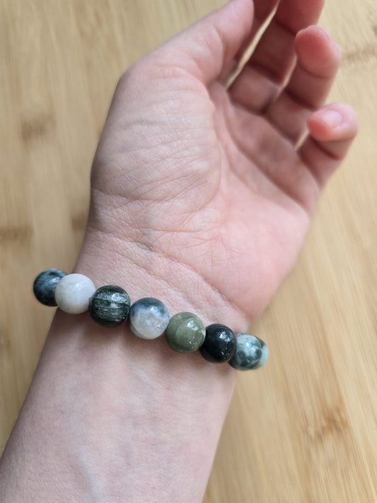 Forest Balance – Tree Agate Bracelet