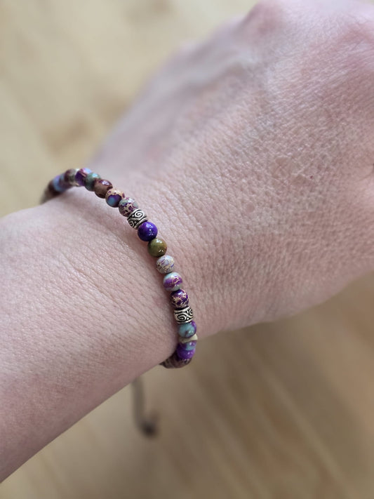 Earth Flow – Adjustable Jasper Bracelet