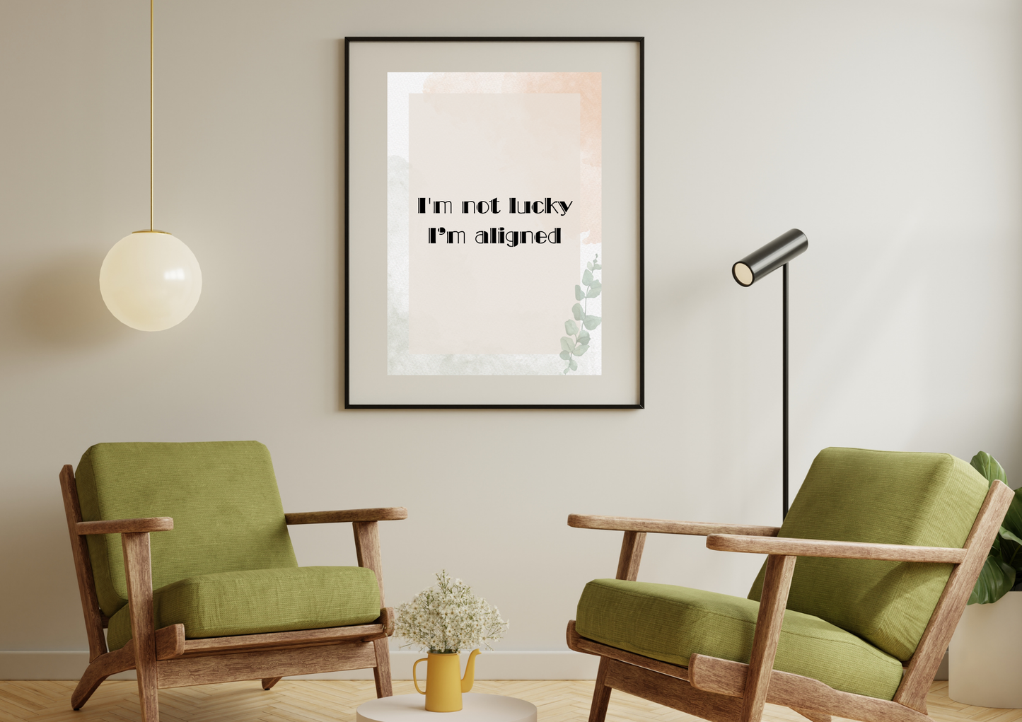 “Manifest & Rise” Printable Wall Art Set – Inspirational Bedroom Decor