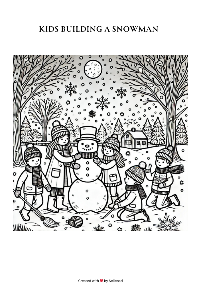 Winter Wonderland Coloring Book – 20 Printable Pages