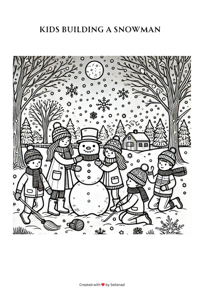 Winter Wonderland Coloring Book – 20 Printable Pages