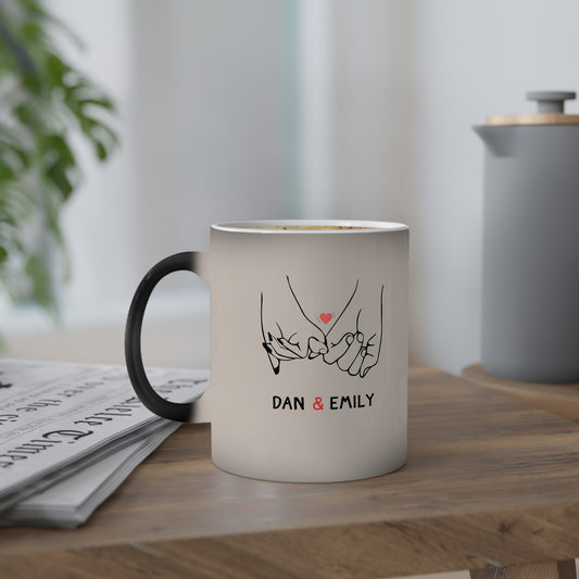Personalized Surprise Mug – Heat Activated, Custom Name Magic Cup