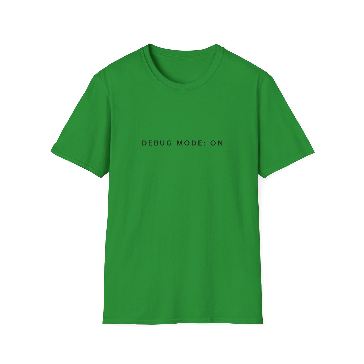 Unisex Softstyle T-Shirt - Debug Mode: ON Graphic Tee for Tech Enthusiasts