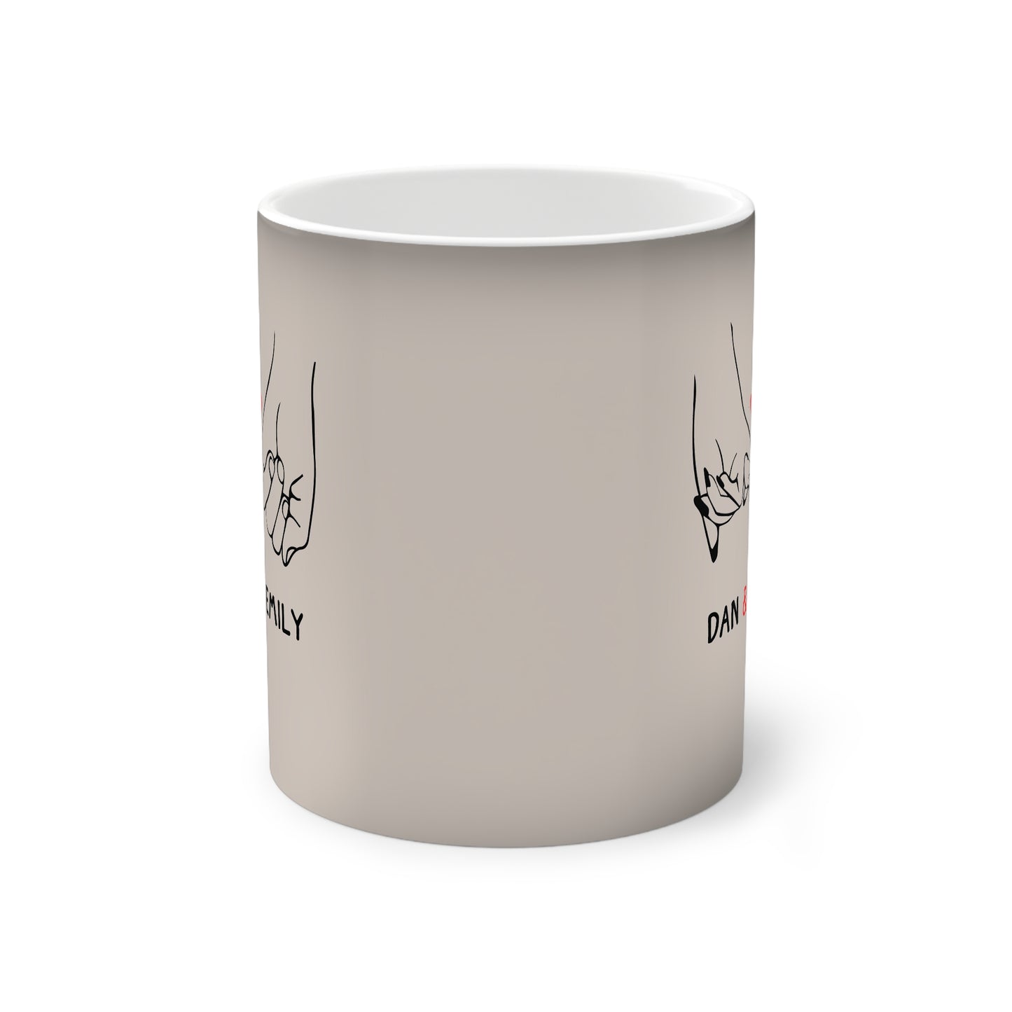 Personalized Surprise Mug – Heat Activated, Custom Name Magic Cup