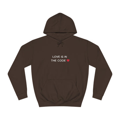 💻❤️ Love is in the Code Hoodie – Cozy & Geeky Valentine’s Gift for Developers & Tech Lovers