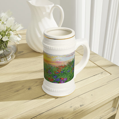 Wild Bloom “Sunset Vista” Ceramic Stein Mug