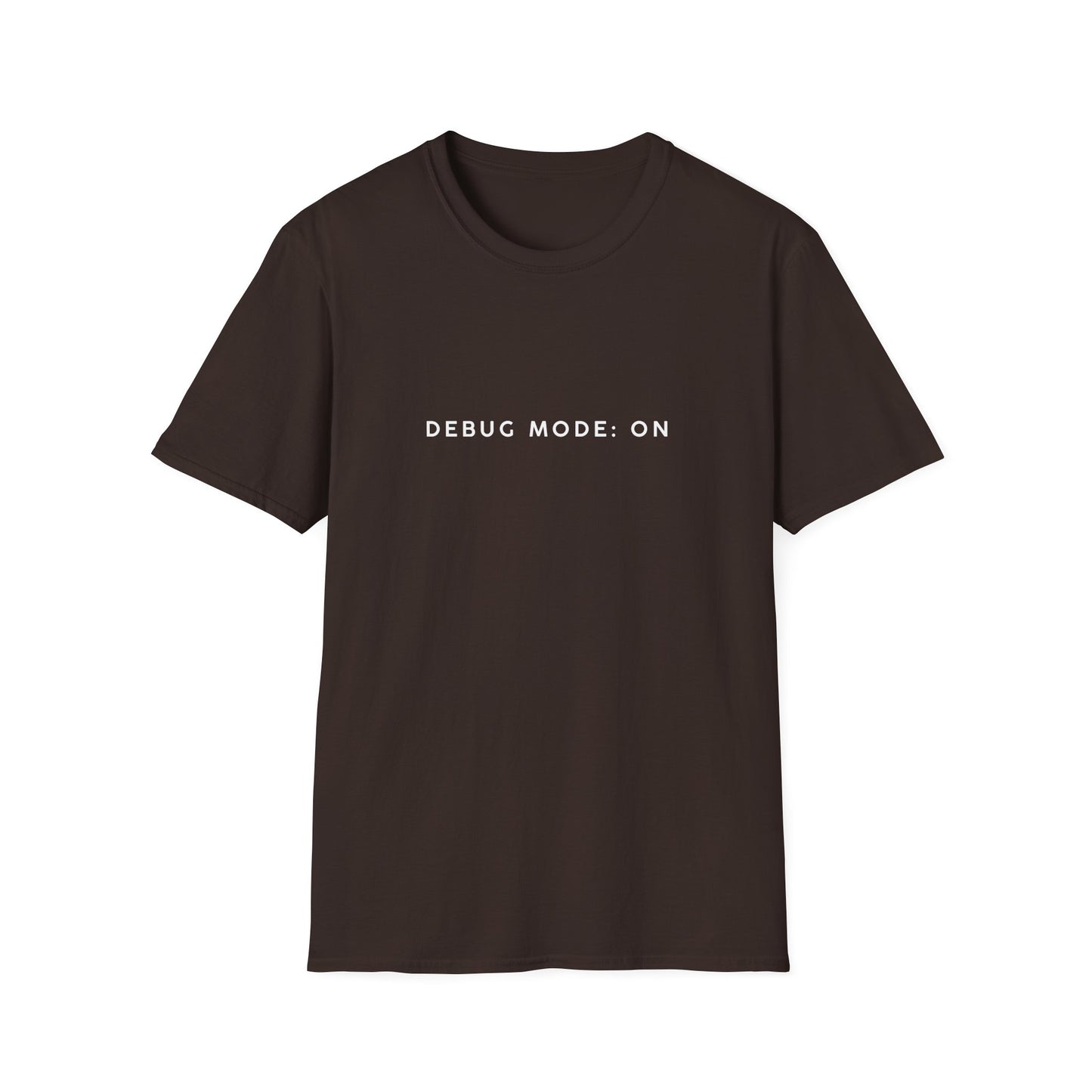 Unisex Softstyle T-Shirt - Debug Mode: ON Graphic Tee for Tech Enthusiasts