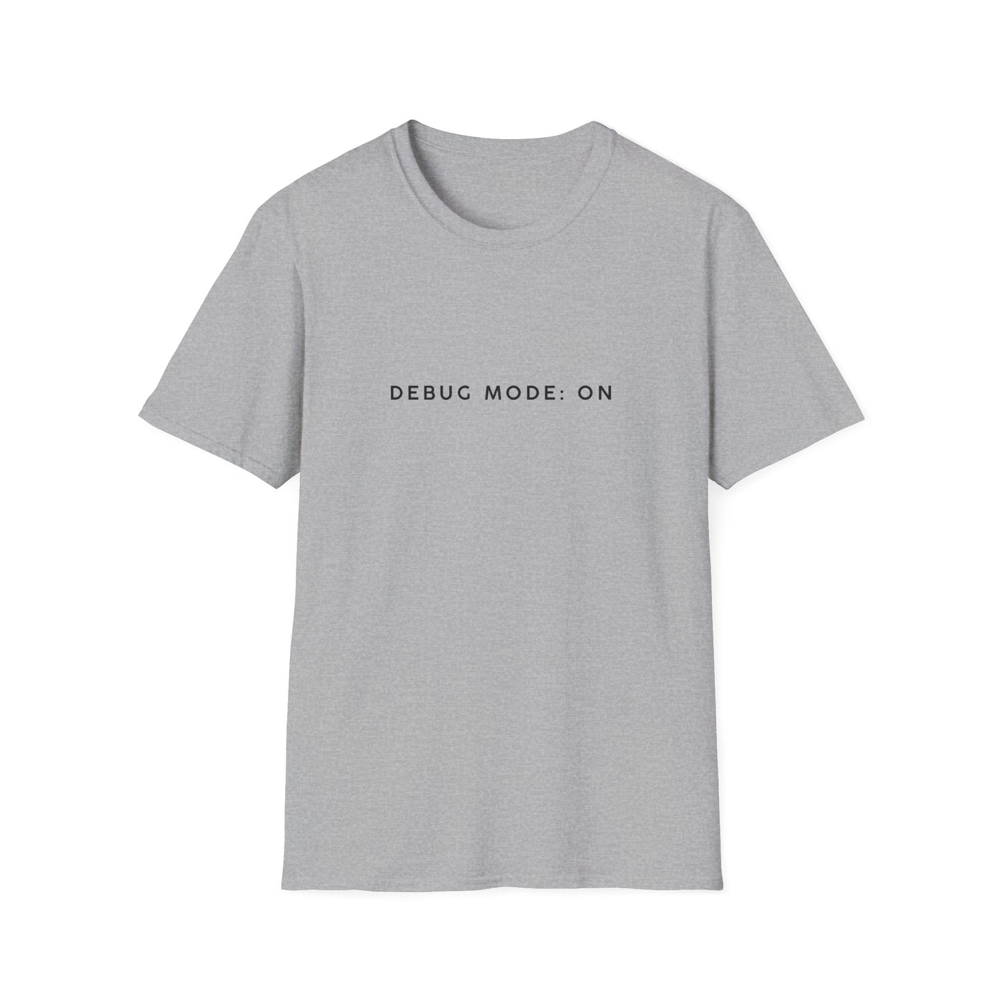 Unisex Softstyle T-Shirt - Debug Mode: ON Graphic Tee for Tech Enthusiasts