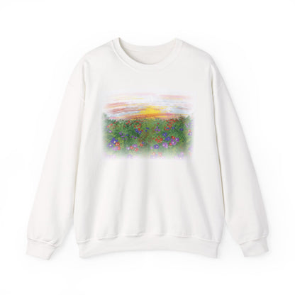 Wild Bloom Floral Crewneck Sweatshirt – Unisex Fit