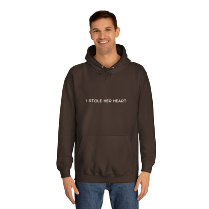 ❤️ "I Stole Her Heart" Unisex Hoodie – The Perfect Matching Gift for Couples! ❤️