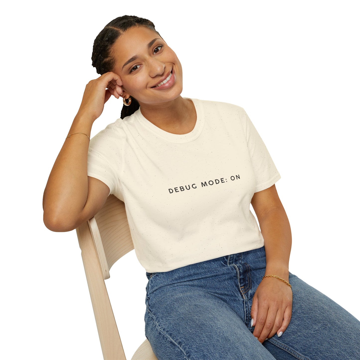 Unisex Softstyle T-Shirt - Debug Mode: ON Graphic Tee for Tech Enthusiasts