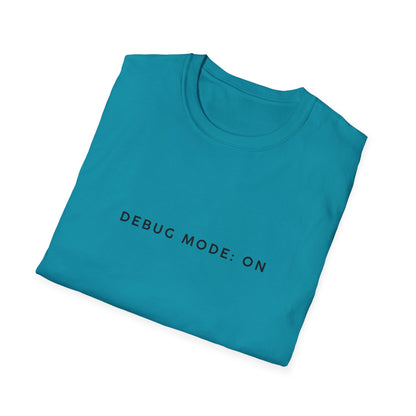 Unisex Softstyle T-Shirt - Debug Mode: ON Graphic Tee for Tech Enthusiasts