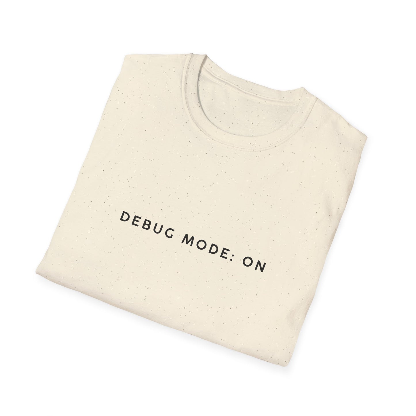 Unisex Softstyle T-Shirt - Debug Mode: ON Graphic Tee for Tech Enthusiasts