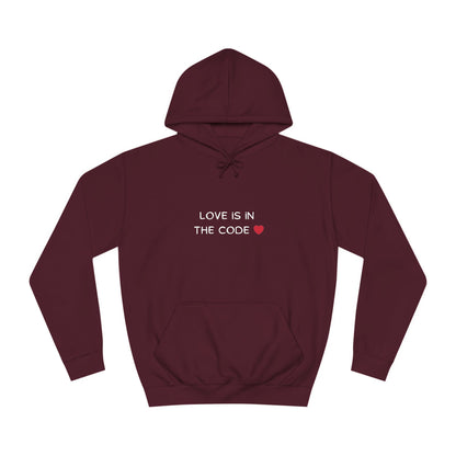 💻❤️ Love is in the Code Hoodie – Cozy & Geeky Valentine’s Gift for Developers & Tech Lovers
