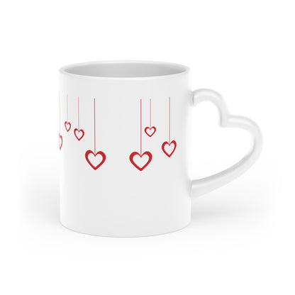 Heart-Handle Mug for Coffee & Tea Lovers | Perfect Gift for Valentine's Day & Anniversaries