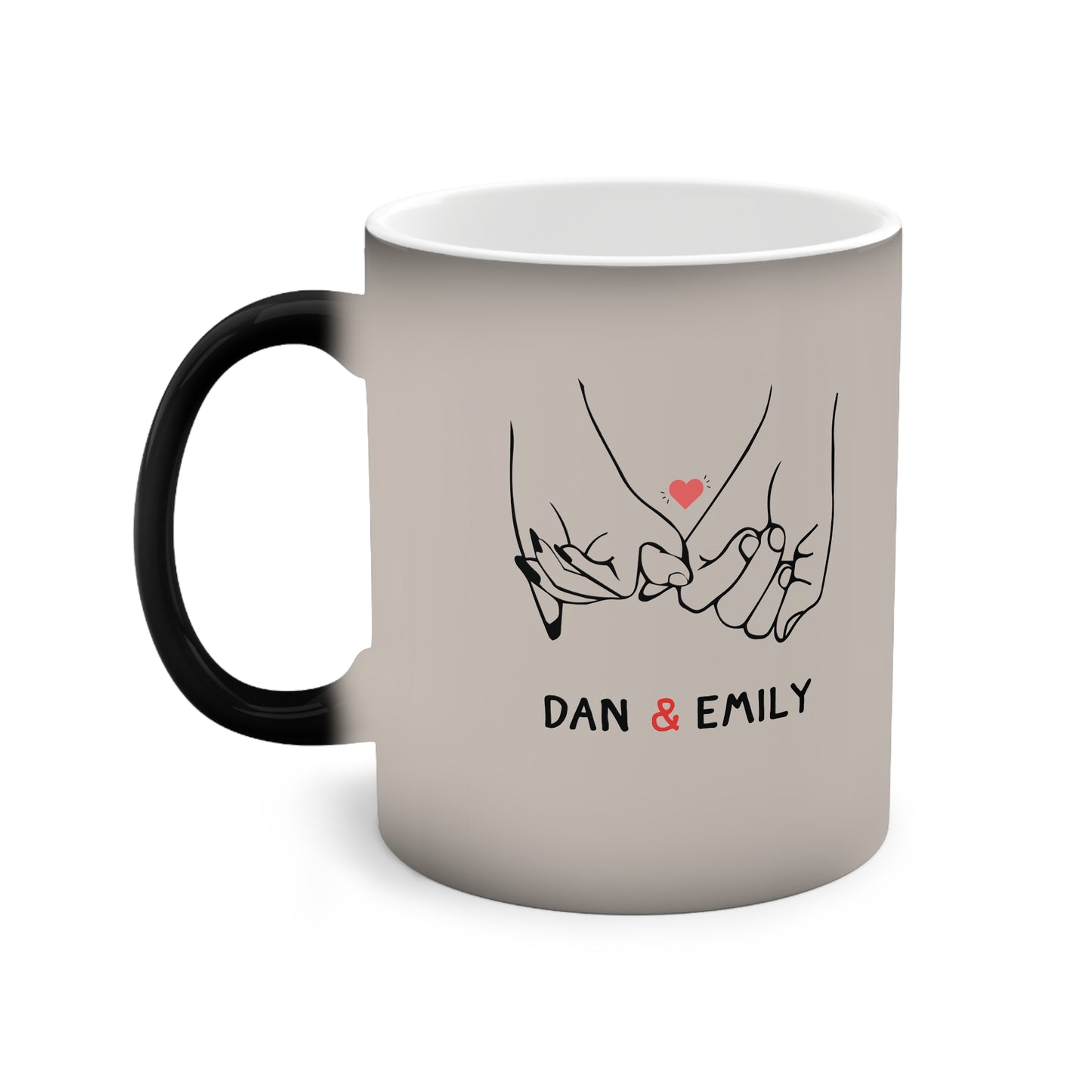 Personalized Surprise Mug – Heat Activated, Custom Name Magic Cup