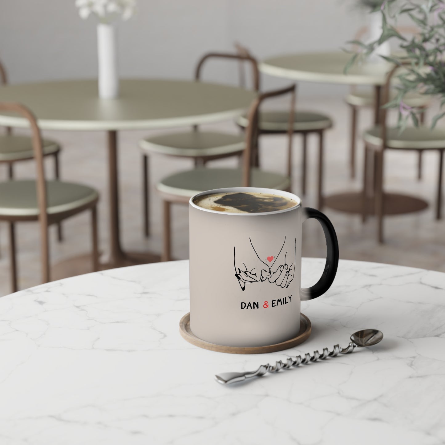 Personalized Surprise Mug – Heat Activated, Custom Name Magic Cup