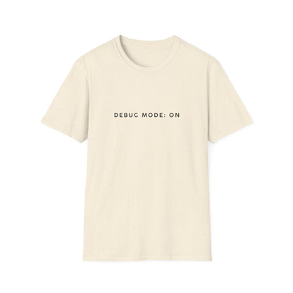 Unisex Softstyle T-Shirt - Debug Mode: ON Graphic Tee for Tech Enthusiasts