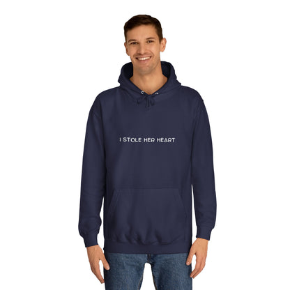 ❤️ "I Stole Her Heart" Unisex Hoodie – The Perfect Matching Gift for Couples! ❤️