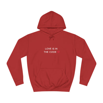 💻❤️ Love is in the Code Hoodie – Cozy & Geeky Valentine’s Gift for Developers & Tech Lovers