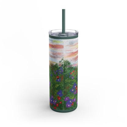 Wild Bloom “Floral Sunset” 20 oz Skinny Tumbler
