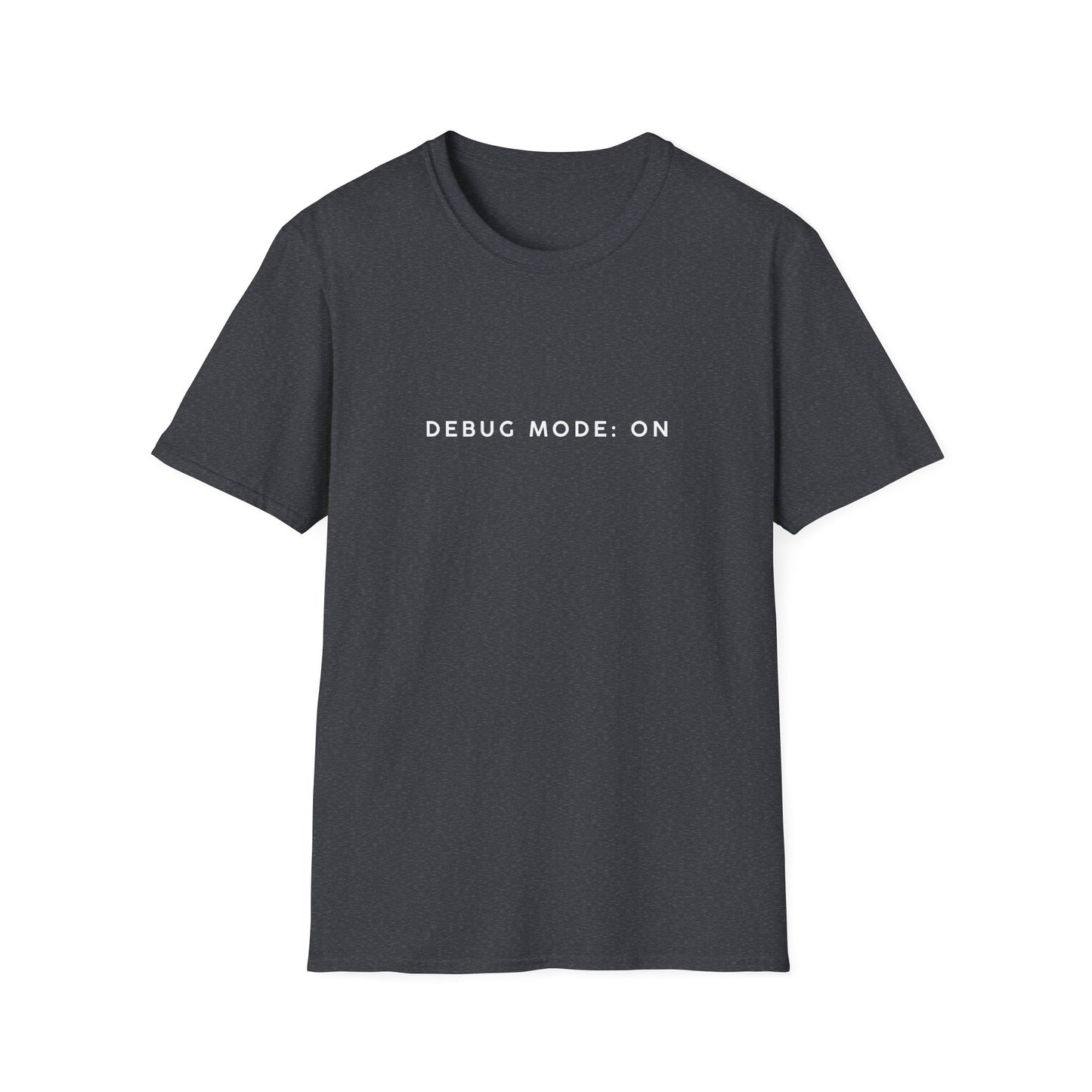 Unisex Softstyle T-Shirt - Debug Mode: ON Graphic Tee for Tech Enthusiasts