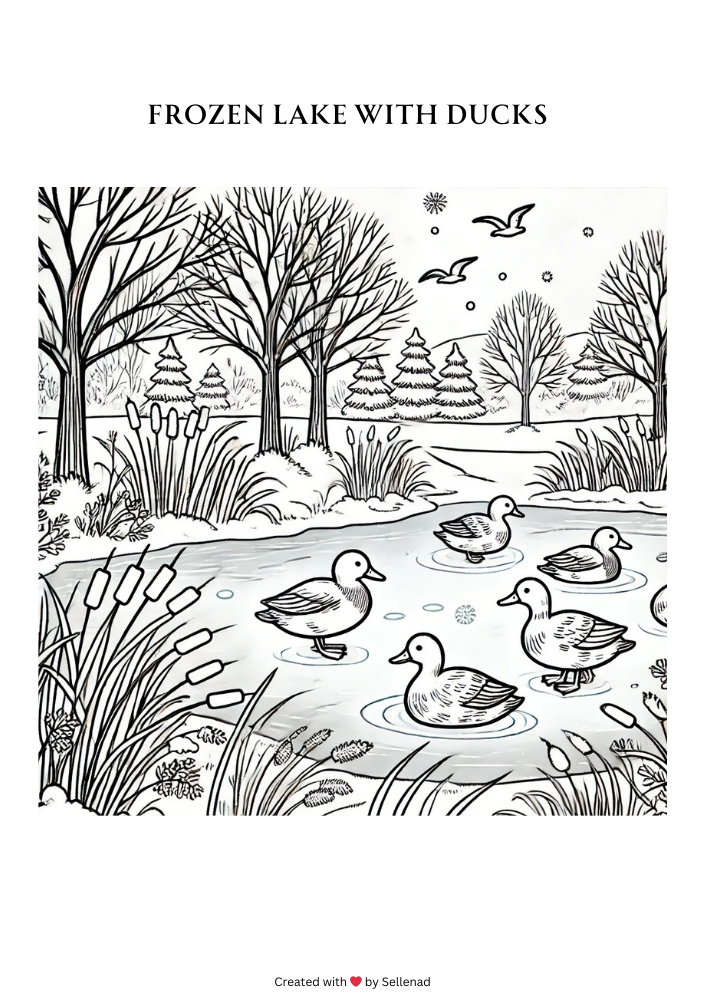 Winter Wonderland Coloring Book – 20 Printable Pages