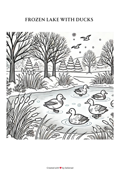 Winter Wonderland Coloring Book – 20 Printable Pages