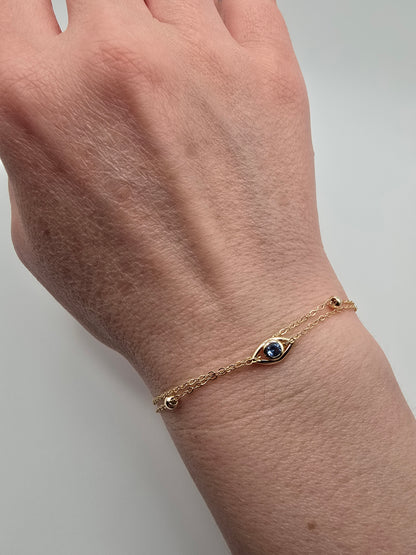 Protected. — Gold Eye Bracelet