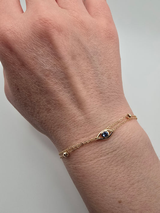Protected. — Gold Eye Bracelet