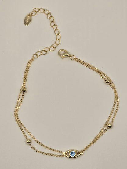 Protected. — Gold Eye Bracelet