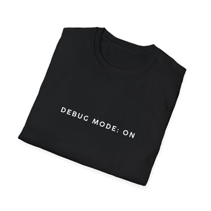 Unisex Softstyle T-Shirt - Debug Mode: ON Graphic Tee for Tech Enthusiasts
